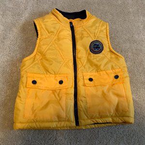 Little Rebel Bright Yellow/Gold Puffer Vest Size 24 Months